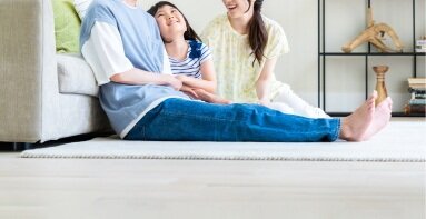 リビング・ダイニングには温水式床暖房を導入