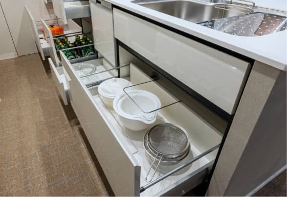 キッチンスライド収納