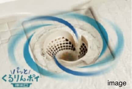 パッとくるりんポイ排水口