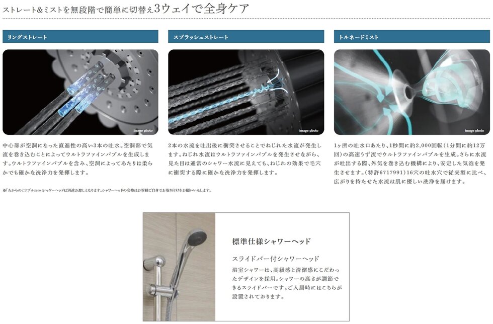 ウルトラファインバブルを含んだ水が肌や髪質を整える「たからのミラブルzero」