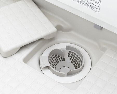 お掃除が簡単になる
パッとくるりんポイ排水口