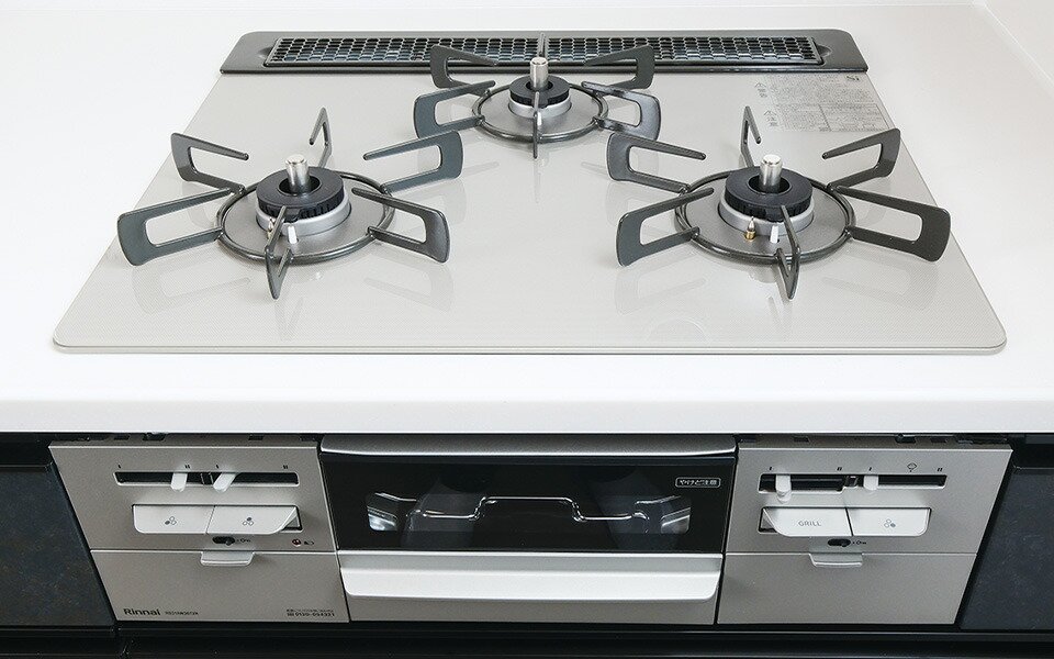 3口ガラストップコンロ