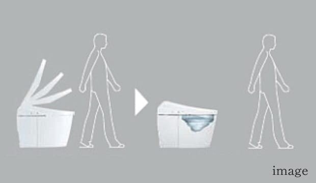 便ふた閉止後洗浄モード