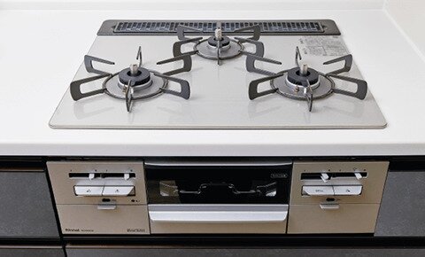 3口ガラストップコンロ