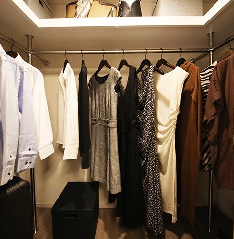 ウォークインクロゼット
（一部の住戸のみ採用。詳しくはプラン集をご確認ください。）