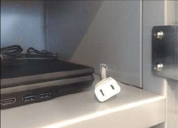 1階共用部に全戸分の
コンセント付き