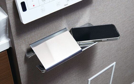 小物置き付きペーパーホルダー