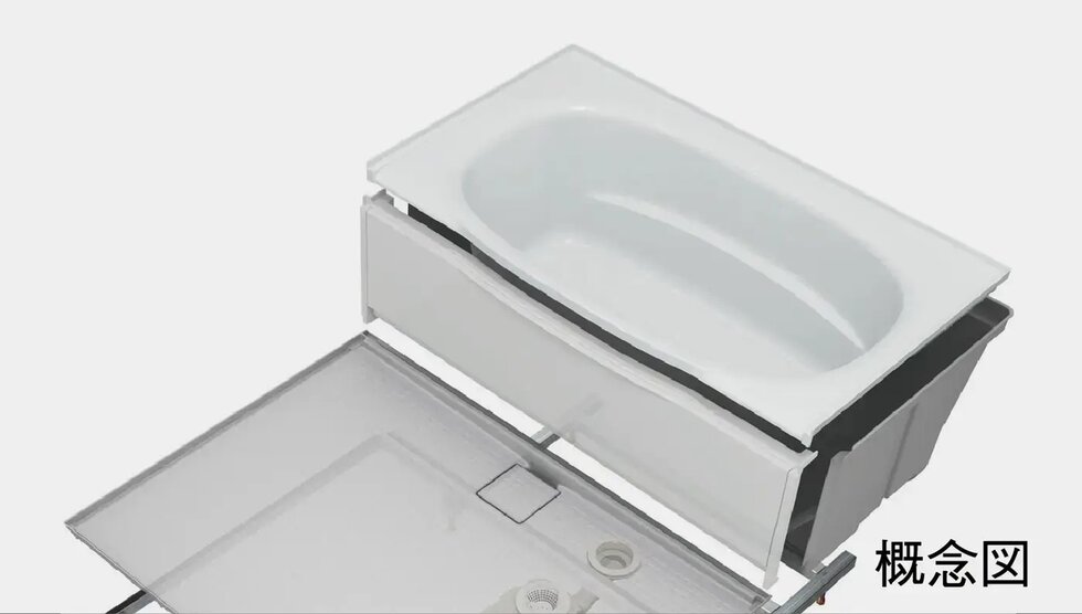 浴槽フレーム分割構造