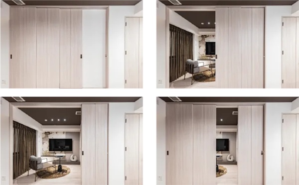 フレキシブルな空間活用を実現する間仕切りスライドドア