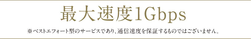 高速インターネットサービス