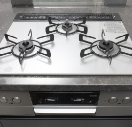 三ツ口ガラストップコンロ