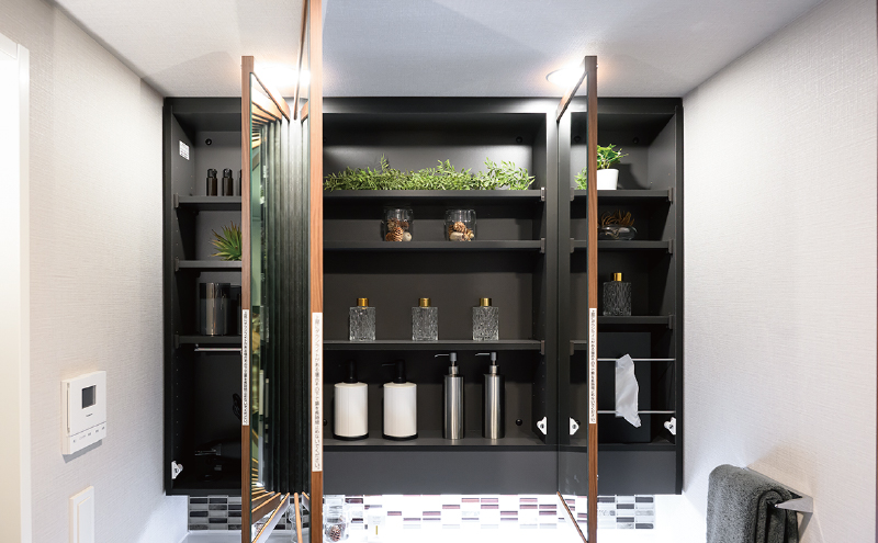 三面鏡タイプ
ミラーキャビネット