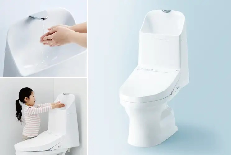 ウォシュレット一体型トイレ（手洗い付）