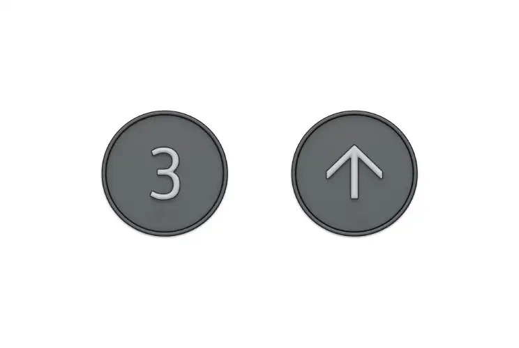 エレべーター衛生対策　ボタン
