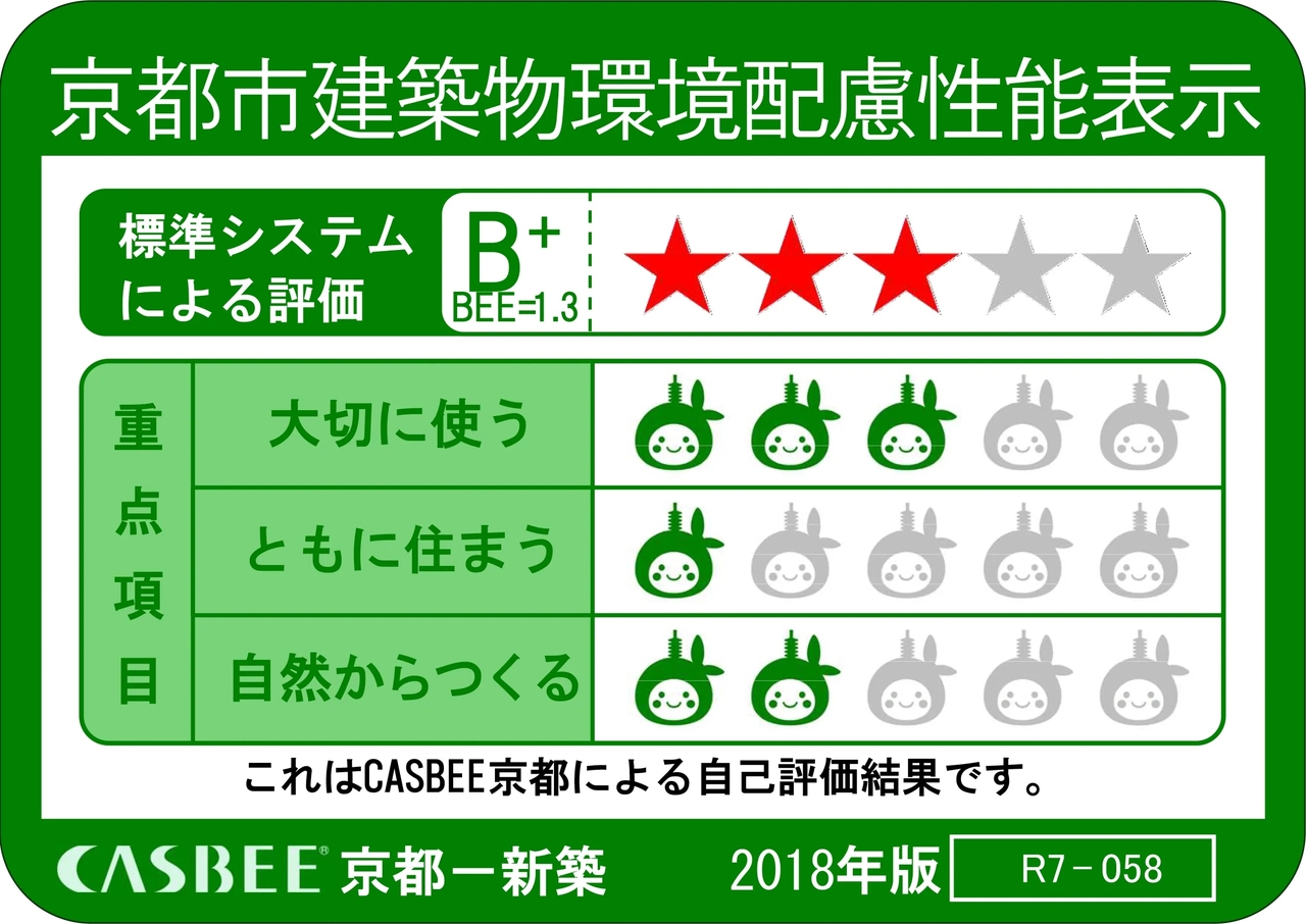 京都市建築物環境配慮性能表示