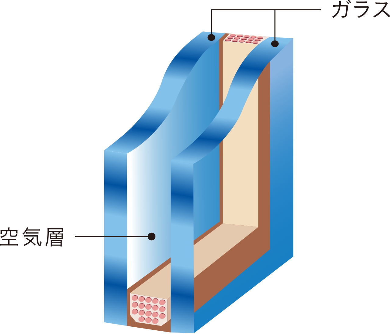 断熱性の高い複層ガラス