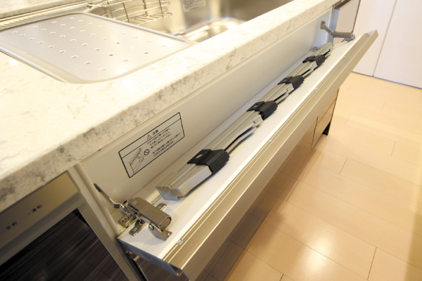 ビルトイン包丁差し