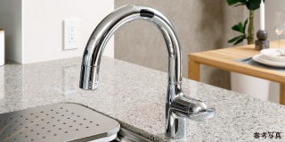 タッチレス浄水器一体型ハンドシャワー混合水栓