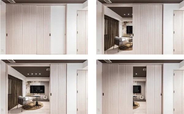 フレキシブルな空間活用を実現する間仕切りスライドドア