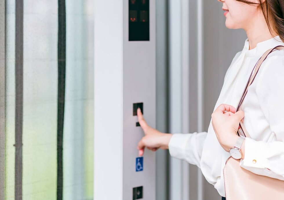 オートロック連動エレベーター