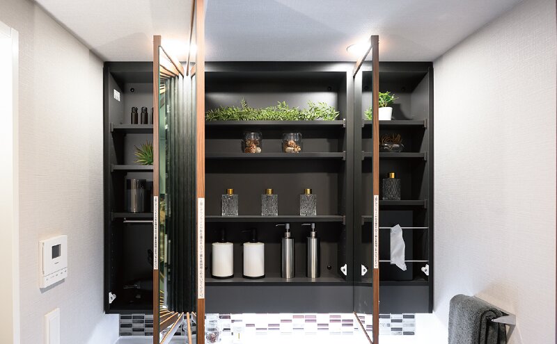 三面鏡タイプ
ミラーキャビネット