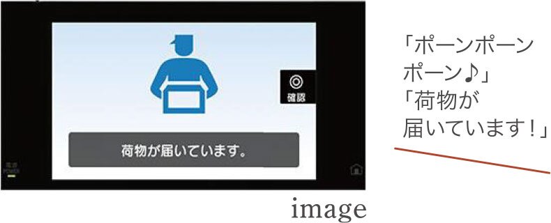 住戸内インターホン着荷表示