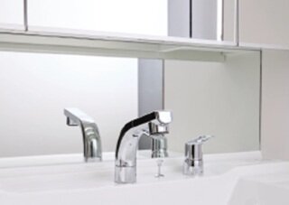 三面鏡下部ミラー貼り