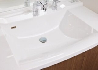 人造大理石天板
ボウル一体型カウンター