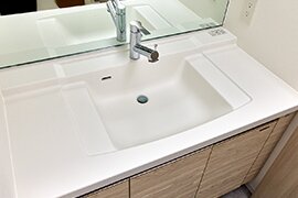 人造大理石一体型カウンター
