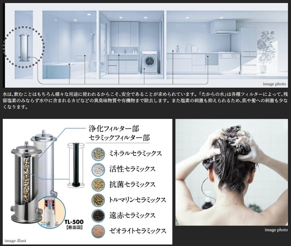 家中の生活水すべてが浄活水になる「たからの水」