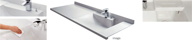 洗面器一体型カウンター〈ＳＪボウルカウンター〉