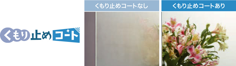 ストレスフリー・電力フリーのくもり止めコート