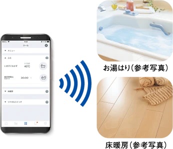 外出先からのガス機器操作