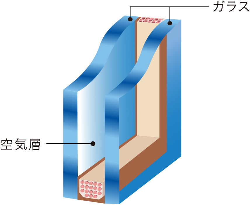 断熱性の高い複層ガラス