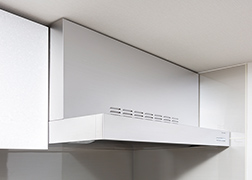 ステンレス製
ホーロー整流板付レンジフード