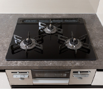 3口ガラストップコンロ