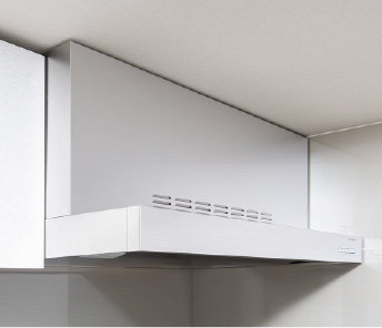 ステンレス製
ホーロー整流板付レンジフード