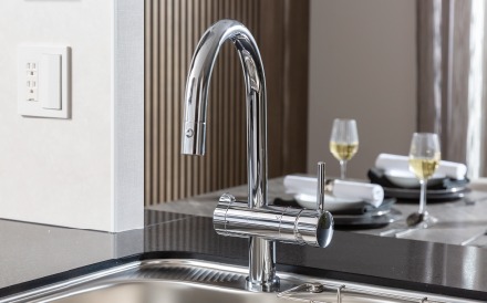 浄水器機能付シャワー水栓