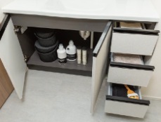 洗面スライド&下部収納