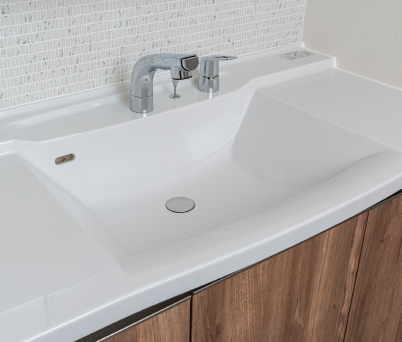 洗面ボウル一体型カウンター