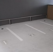 バイク置き場ロック用バー