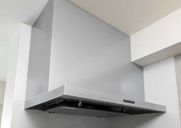 整流板付きレンジフード