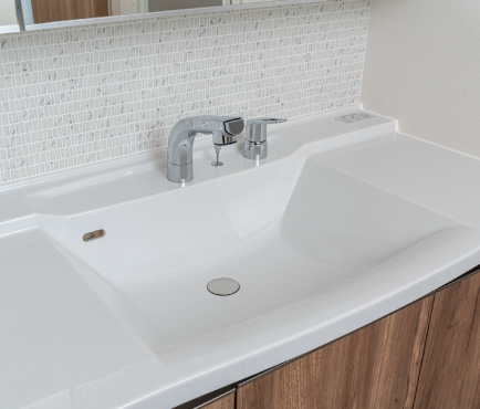 洗面ボウル一体型カウンター