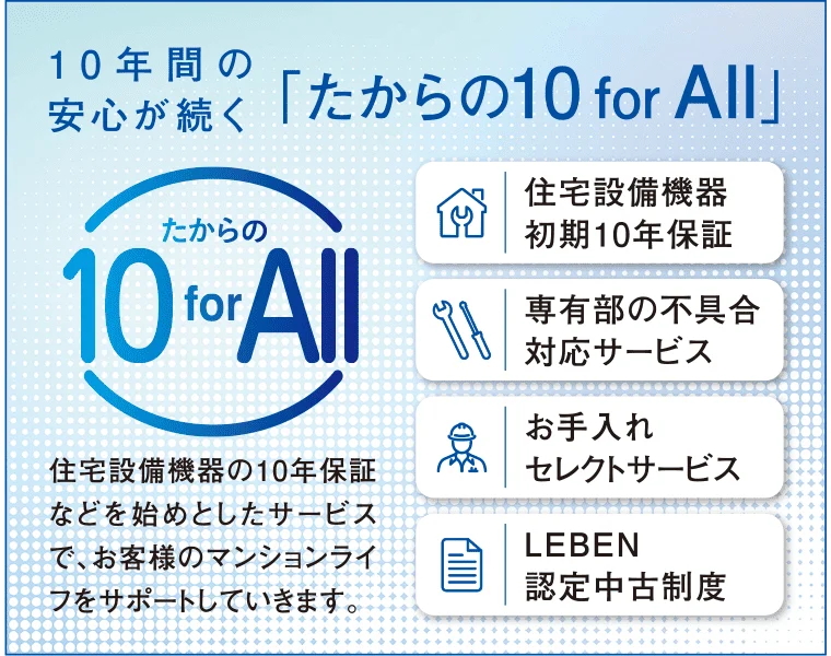 たからの10 for All
（専有部メンテナンスサービス）