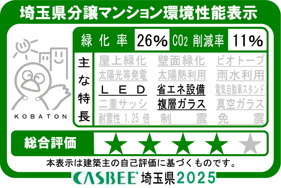 埼玉県分譲マンション環境性能表示