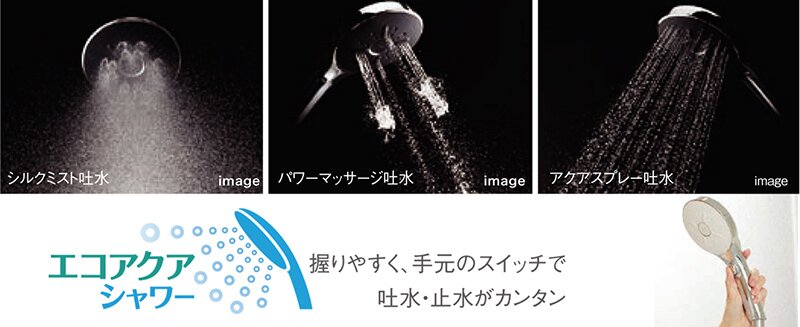 スイッチ付エコアクアシャワーSPA