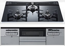 3口ガラストップコンロ