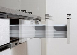 ソフトクローズ機能付キャビネット