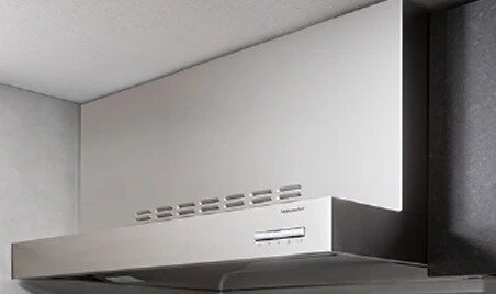 ステンレス製ホーロー整流板付レンジフード