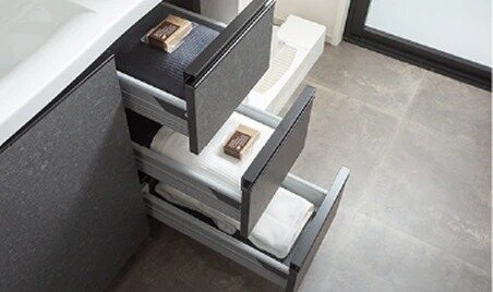 ソフトクローズ機能付引出し